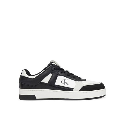 Calvin Klein Jeans Sneakersy Basket Cup Low Laceup Lth Mix YM0YM01308 Biały ze sklepu MODIVO w kategorii Buty sportowe męskie - zdjęcie 182721785