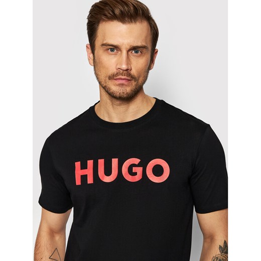 Hugo T-Shirt Dulivio 50467556 Czarny Regular Fit ze sklepu MODIVO w kategorii T-shirty męskie - zdjęcie 182721967