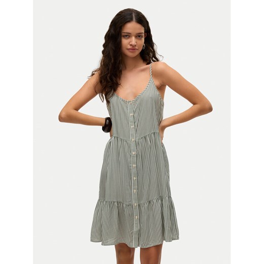 Vero Moda Sukienka letnia Bumpy 10325283 Zielony Loose Fit ze sklepu MODIVO w kategorii Sukienki - zdjęcie 182722026