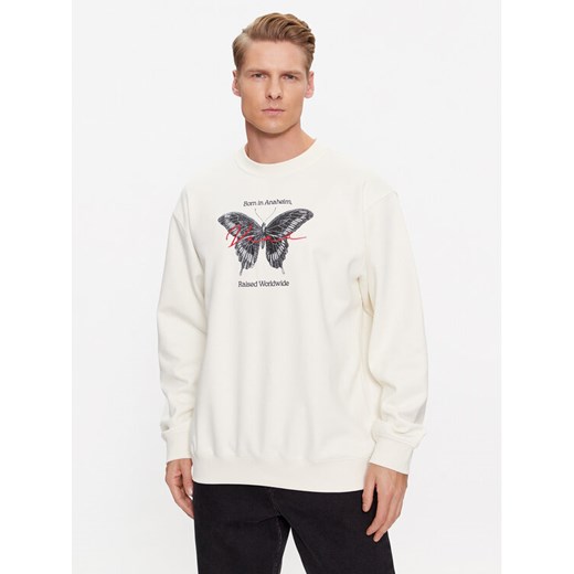 Vans Bluza Born In Anaheim Loose Crew VN000ABMFS81 Écru Loose Fit ze sklepu MODIVO w kategorii Bluzy męskie - zdjęcie 182722097
