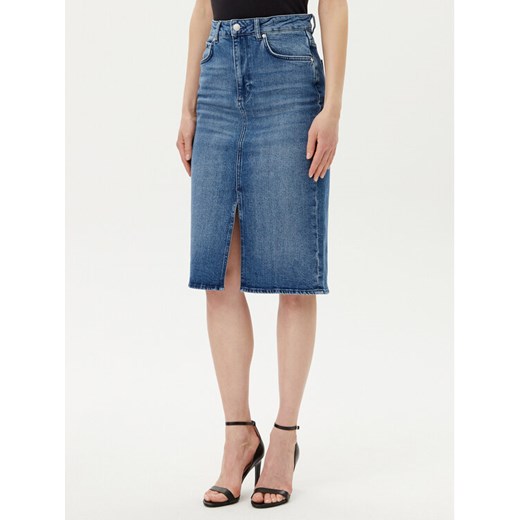 JOOP! Spódnica jeansowa 58 JW242DS167 30047184 Niebieski Slim Fit ze sklepu MODIVO w kategorii Spódnice - zdjęcie 182722107