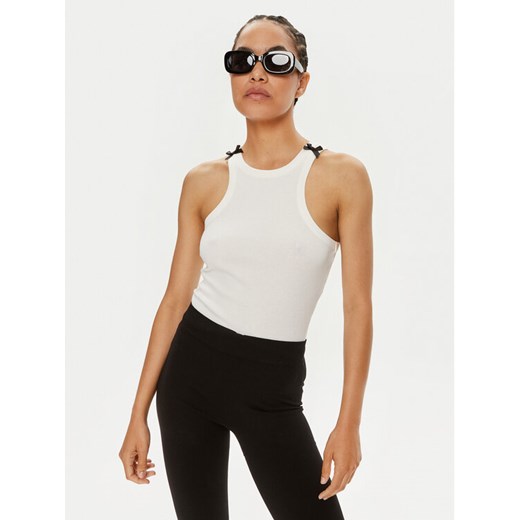 Noisy May Top Maya 27033429 Biały Slim Fit ze sklepu MODIVO w kategorii Bluzki damskie - zdjęcie 182722109