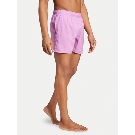 adidas Szorty kąpielowe Solid CLX IX7581 Fioletowy Regular Fit ze sklepu MODIVO w kategorii Kąpielówki - zdjęcie 182722117