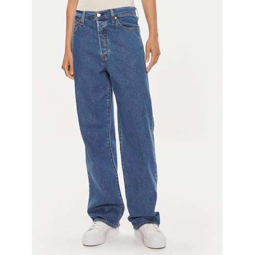 Levi's® Jeansy Ribcage 72693-0200 Granatowy Straight Fit ze sklepu MODIVO w kategorii Jeansy damskie - zdjęcie 182722158
