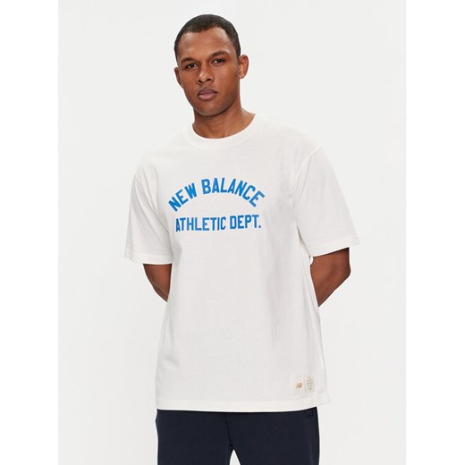 New Balance T-Shirt Greatest Hits MT41514 Biały Relaxed Fit ze sklepu MODIVO w kategorii T-shirty męskie - zdjęcie 182722159