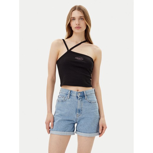 Volcom Top Stonezone B0112503 Czarny Slim Fit ze sklepu MODIVO w kategorii Bluzki damskie - zdjęcie 182722185