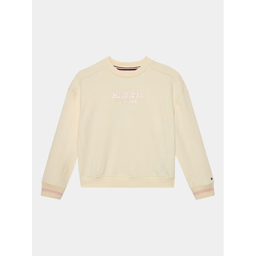 Tommy Hilfiger Bluza Monotype KG0KG07722 D Beżowy Relaxed Fit ze sklepu MODIVO w kategorii Bluzy chłopięce - zdjęcie 182722227