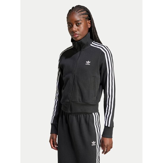 adidas Bluza IY7278 Czarny Slim Fit ze sklepu MODIVO w kategorii Bluzy damskie - zdjęcie 182722235