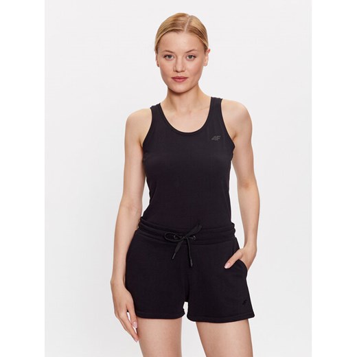 4F Top 4FSS23TTSHF581 Czarny Regular Fit ze sklepu MODIVO w kategorii Bluzki damskie - zdjęcie 182722255