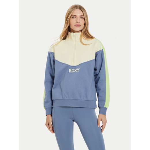 Roxy Bluza Essential Energy ERJFT04860 Niebieski Loose Fit ze sklepu MODIVO w kategorii Bluzy damskie - zdjęcie 182722395