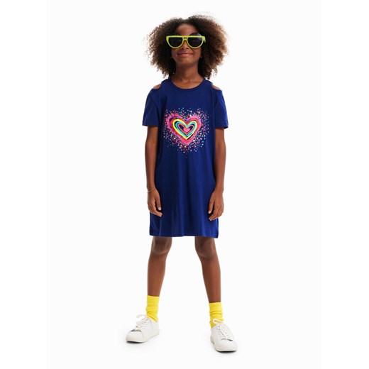 Desigual Sukienka codzienna 23SGVK09 Granatowy Regular Fit ze sklepu MODIVO w kategorii Sukienki dziewczęce - zdjęcie 182722398