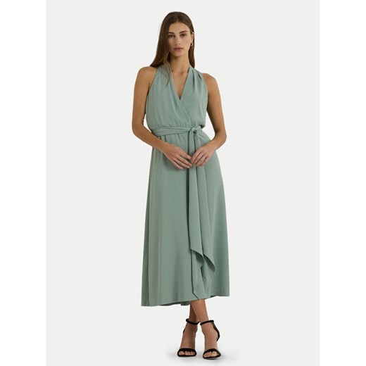 Lauren Ralph Lauren Sukienka koktajlowa 253911848003 Zielony Regular Fit ze sklepu MODIVO w kategorii Sukienki - zdjęcie 182722416