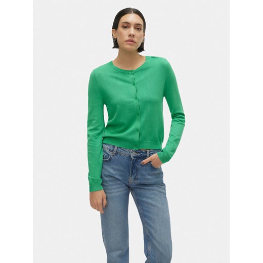 Vero Moda Kardigan Glory 10300340 Zielony Regular Fit ze sklepu MODIVO w kategorii Swetry damskie - zdjęcie 182722435