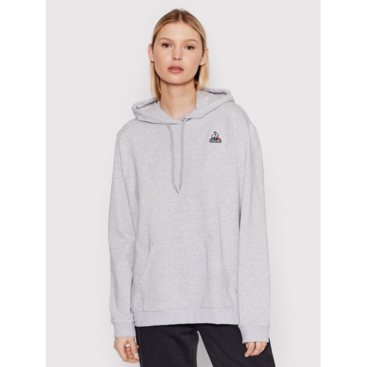 Le Coq Sportif Bluza 2210515 Szary Regular Fit ze sklepu MODIVO w kategorii Bluzy damskie - zdjęcie 182722439