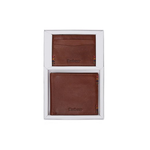 Barbour Zestaw portfel i etui na karty MGS0082BR11 Brązowy ze sklepu MODIVO w kategorii Portfele męskie - zdjęcie 182722446