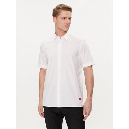 Hugo Koszula Ebor 50475668 Biały Relaxed Fit ze sklepu MODIVO w kategorii Koszule męskie - zdjęcie 182722486