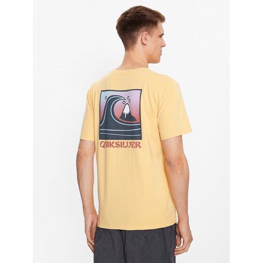 Quiksilver T-Shirt Qs Bubble Stamp EQYZT07258 Żółty Regular Fit ze sklepu MODIVO w kategorii T-shirty męskie - zdjęcie 182722528