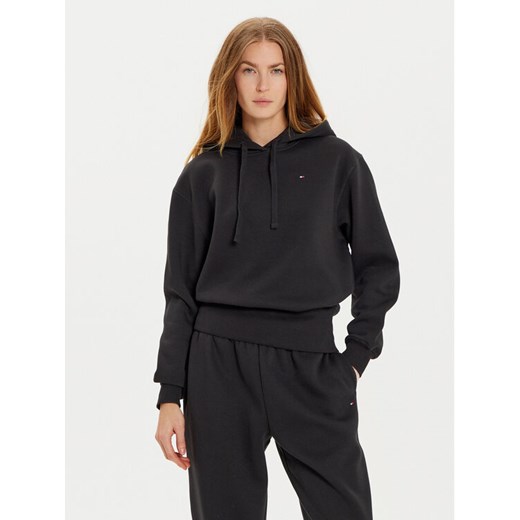 Tommy Hilfiger Bluza WW0WW44991 Czarny Regular Fit ze sklepu MODIVO w kategorii Bluzy damskie - zdjęcie 182722546