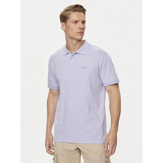 Gap Polo 586306-14 Fioletowy Regular Fit ze sklepu MODIVO w kategorii T-shirty męskie - zdjęcie 182722547