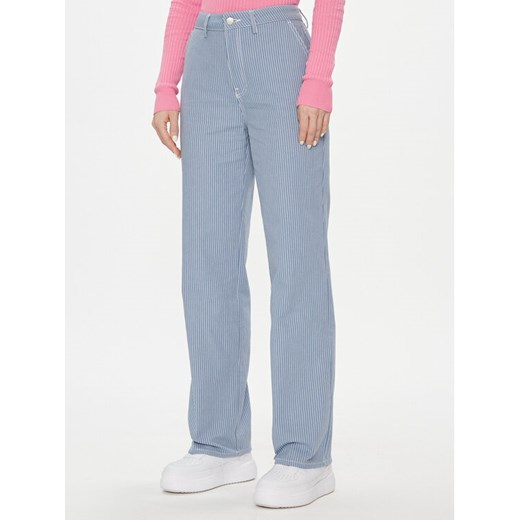 ONLY Spodnie materiałowe Merle 15312896 Szary Wide Leg ze sklepu MODIVO w kategorii Spodnie damskie - zdjęcie 182722556