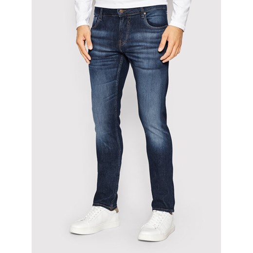 Guess Jeansy Miami M2YAN1 D4Q41 Granatowy Skinny Fit ze sklepu MODIVO w kategorii Jeansy męskie - zdjęcie 182722565
