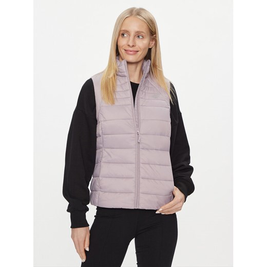 4F Bezrękawnik 4FAW23TVESF072 Różowy Slim Fit ze sklepu MODIVO w kategorii Kamizelki damskie - zdjęcie 182722587