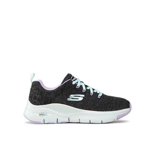 Skechers Sneakersy Skechers Arch Fit Comfy Wave Szary ze sklepu MODIVO w kategorii Buty sportowe damskie - zdjęcie 182722686