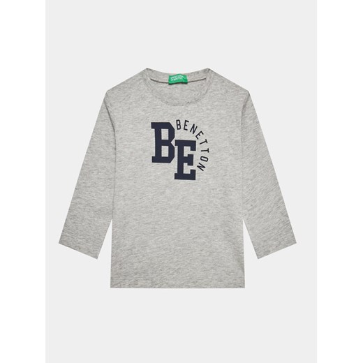 United Colors Of Benetton Bluzka 3096G10A6 Szary Regular Fit ze sklepu MODIVO w kategorii T-shirty chłopięce - zdjęcie 182722698