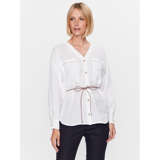 Peserico Koszula S06113T00A Biały Regular Fit ze sklepu MODIVO w kategorii Koszule damskie - zdjęcie 182722777