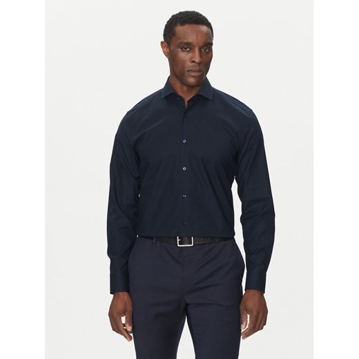 BOSS Koszula H-HANK-spread-C1-222 50539227 Granatowy Slim Fit ze sklepu MODIVO w kategorii Koszule męskie - zdjęcie 182722779