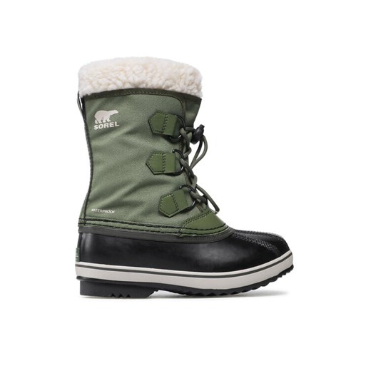 Sorel Śniegowce Yoot Pac Nylon Wp NY1962 Zielony ze sklepu MODIVO w kategorii Buty zimowe dziecięce - zdjęcie 182722809