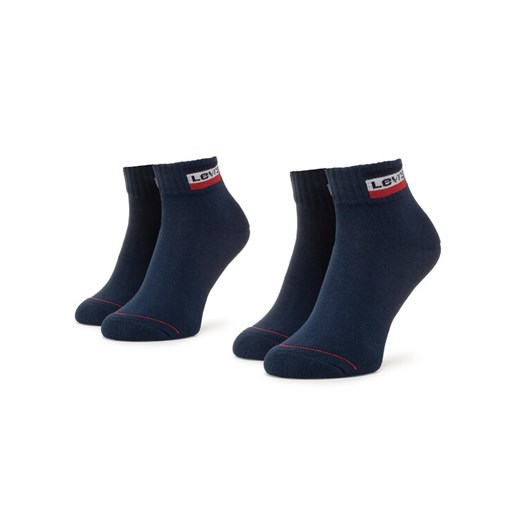 Levi's® Zestaw 2 par niskich skarpet unisex 37157-0147 Granatowy ze sklepu MODIVO w kategorii Skarpetki damskie - zdjęcie 182722828