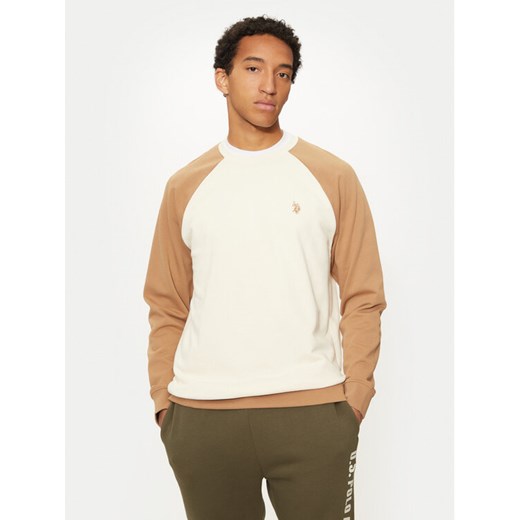 U.S. Polo Assn. Bluza MUP0829 Beżowy Regular Fit ze sklepu MODIVO w kategorii Bluzy męskie - zdjęcie 182722829