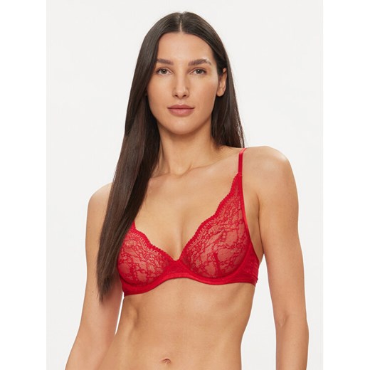 Hunkemöller Biustonosz braletka Isabelle Up 184808 Czerwony ze sklepu MODIVO w kategorii Biustonosze - zdjęcie 182722845