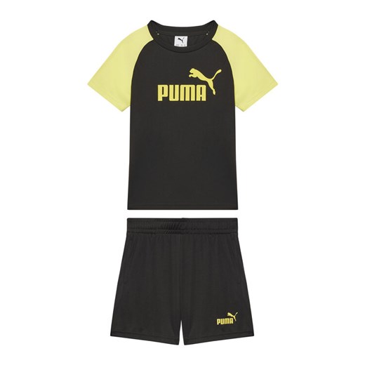 Puma Komplet t-shirt i spodenki Ess 686299 Czarny Regular Fit ze sklepu MODIVO w kategorii Komplety chłopięce - zdjęcie 182722885