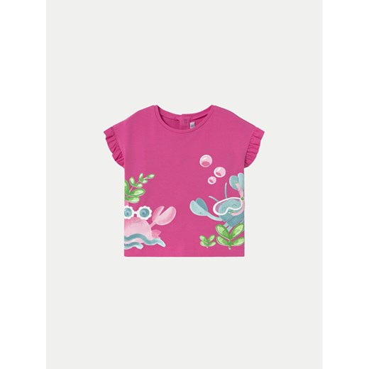 Mayoral T-Shirt 1048 Różowy Regular Fit ze sklepu MODIVO w kategorii Kaftaniki i bluzki - zdjęcie 182722907