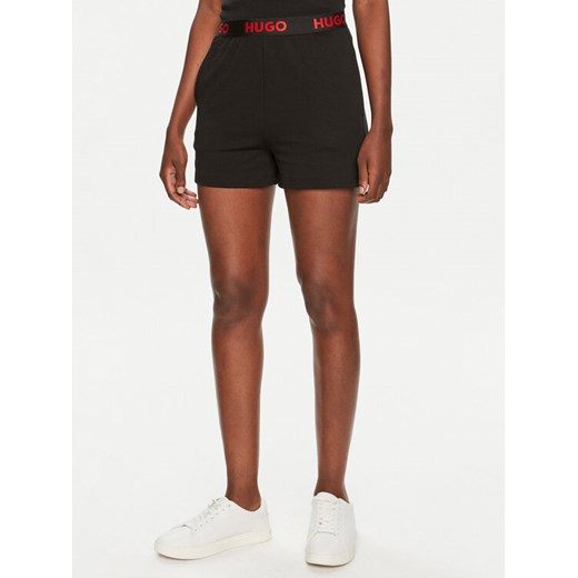 Hugo Szorty sportowe Sporty Logo 50520498 Czarny Regular Fit ze sklepu MODIVO w kategorii Szorty - zdjęcie 182722966