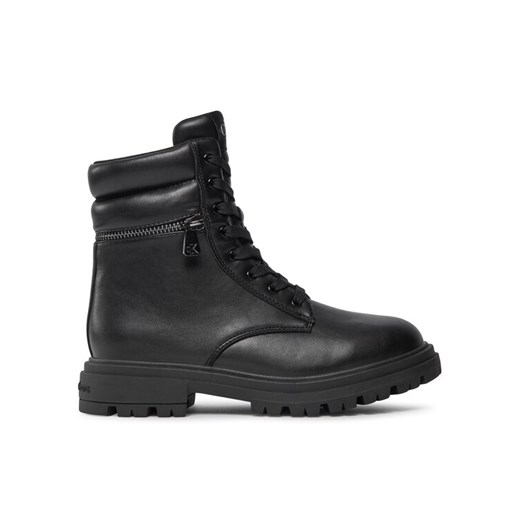 Calvin Klein Jeans Trapery Lace-Up Bootie V3A5-80687-1355 S Czarny ze sklepu MODIVO w kategorii Buty zimowe dziecięce - zdjęcie 182723016