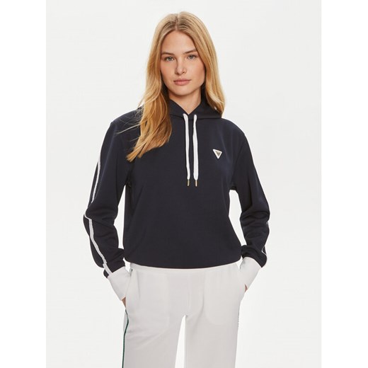 Guess Bluza V4GQ01 KBFB2 Granatowy Regular Fit ze sklepu MODIVO w kategorii Bluzy damskie - zdjęcie 182723117