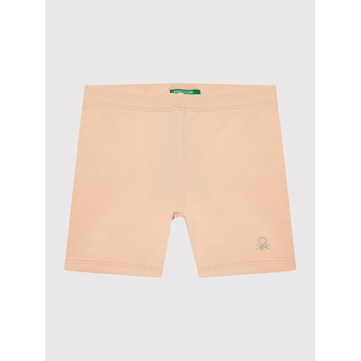 United Colors Of Benetton Szorty sportowe 3MT1I0576 Pomarańczowy Slim Fit ze sklepu MODIVO w kategorii Spodenki dziewczęce - zdjęcie 182723187
