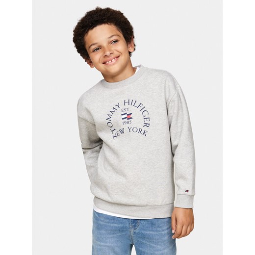 Tommy Hilfiger Bluza Nautical KB0KB09192 Szary Regular Fit ze sklepu MODIVO w kategorii Bluzy chłopięce - zdjęcie 182723188