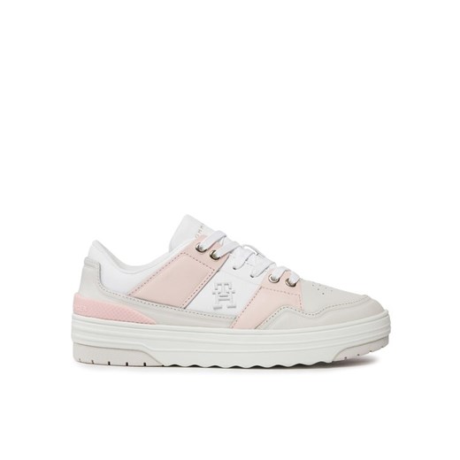 Tommy Hilfiger Sneakersy Th Basket Sneaker Lo FW0FW07756 Szary ze sklepu MODIVO w kategorii Buty sportowe damskie - zdjęcie 182723206