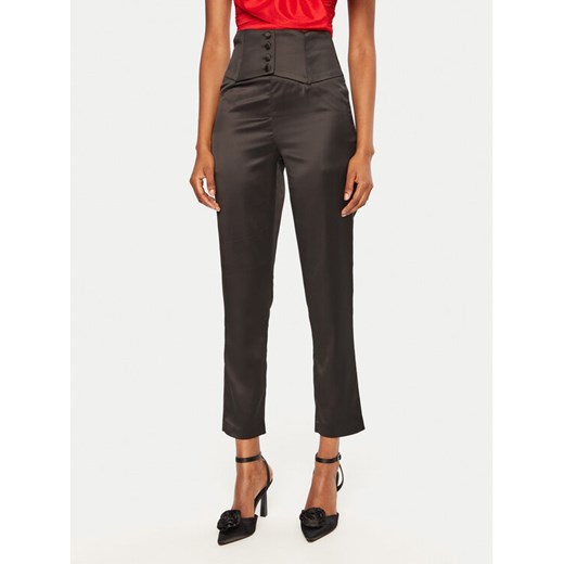 BARDOT Spodnie materiałowe 59146PB3 Czarny Regular Fit ze sklepu MODIVO w kategorii Spodnie damskie - zdjęcie 182723315