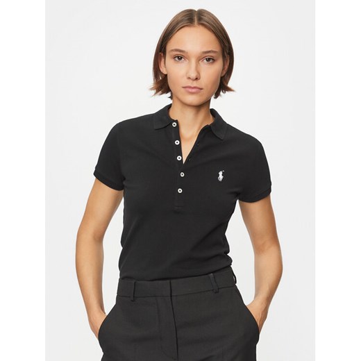 Polo Ralph Lauren Polo 211870245005 Czarny Slim Fit ze sklepu MODIVO w kategorii Bluzki damskie - zdjęcie 182723337
