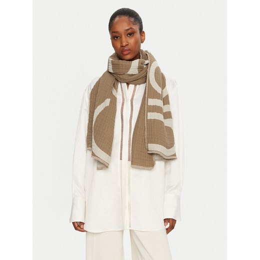 Calvin Klein Szal K60K612879 Beżowy ze sklepu MODIVO w kategorii Szaliki i chusty damskie - zdjęcie 182723398