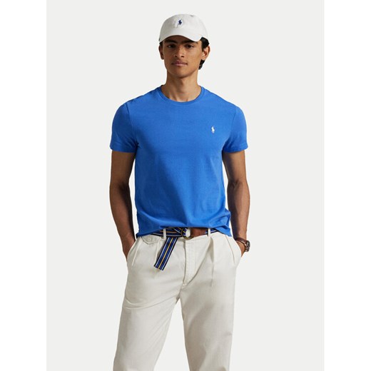 Polo Ralph Lauren T-Shirt 710671438411 Niebieski Slim Fit ze sklepu MODIVO w kategorii T-shirty męskie - zdjęcie 182723415
