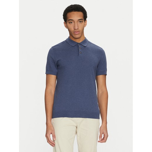 Selected Homme Polo 16092437 Granatowy Regular Fit ze sklepu MODIVO w kategorii T-shirty męskie - zdjęcie 182723416