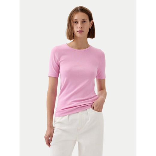 Gap T-Shirt 540635-10 Różowy Slim Fit ze sklepu MODIVO w kategorii Bluzki damskie - zdjęcie 182723498