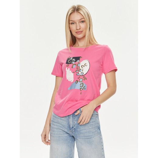 Fransa T-Shirt 20613466 Różowy Regular Fit XS MODIVO