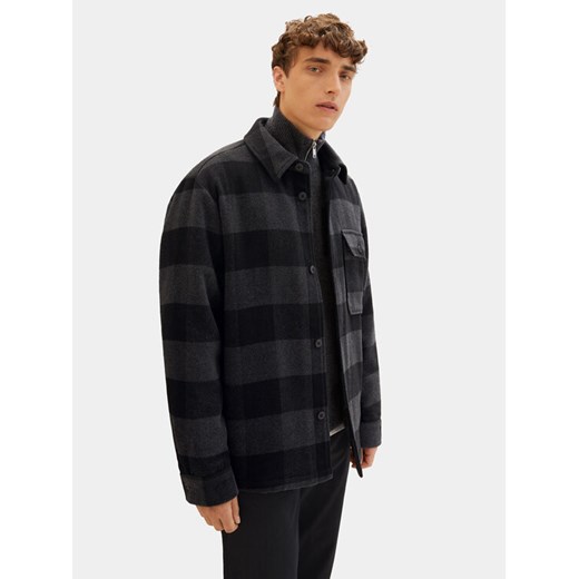 Tom Tailor Denim Kurtka przejściowa 1038860 Czarny Regular Fit ze sklepu MODIVO w kategorii Kurtki męskie - zdjęcie 182723538